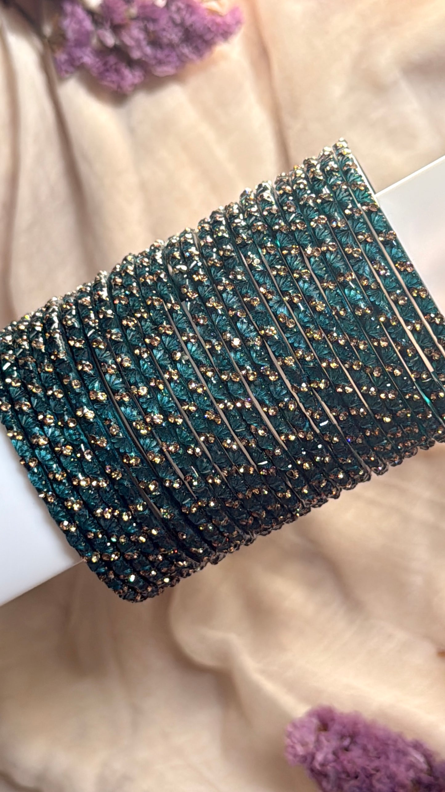 lotus in peacock blue