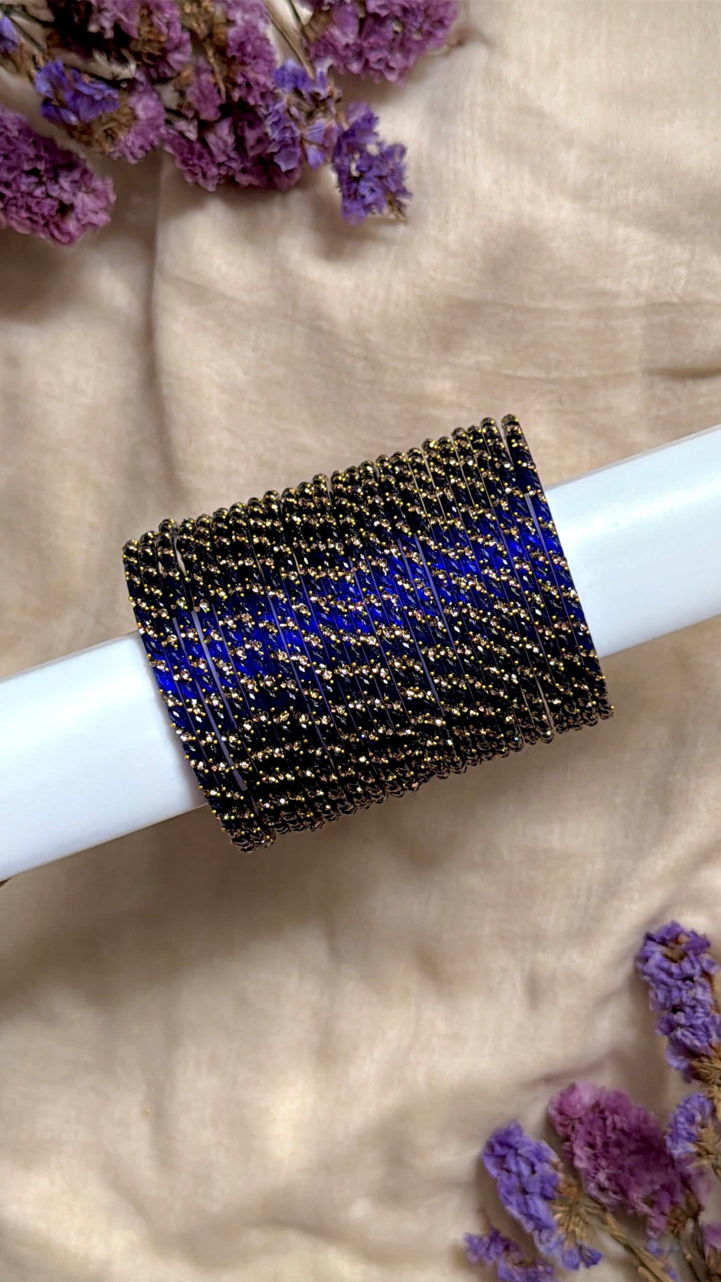 swirly in royal blue