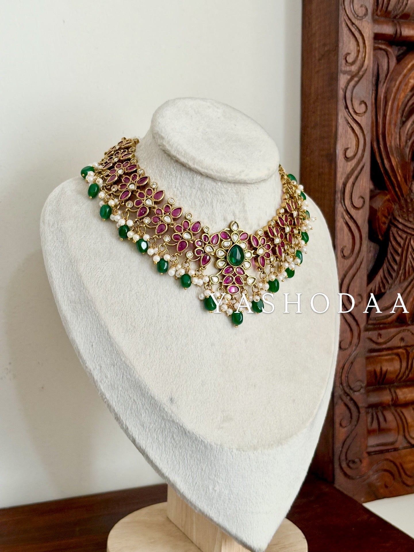 ITHALINI in green beads