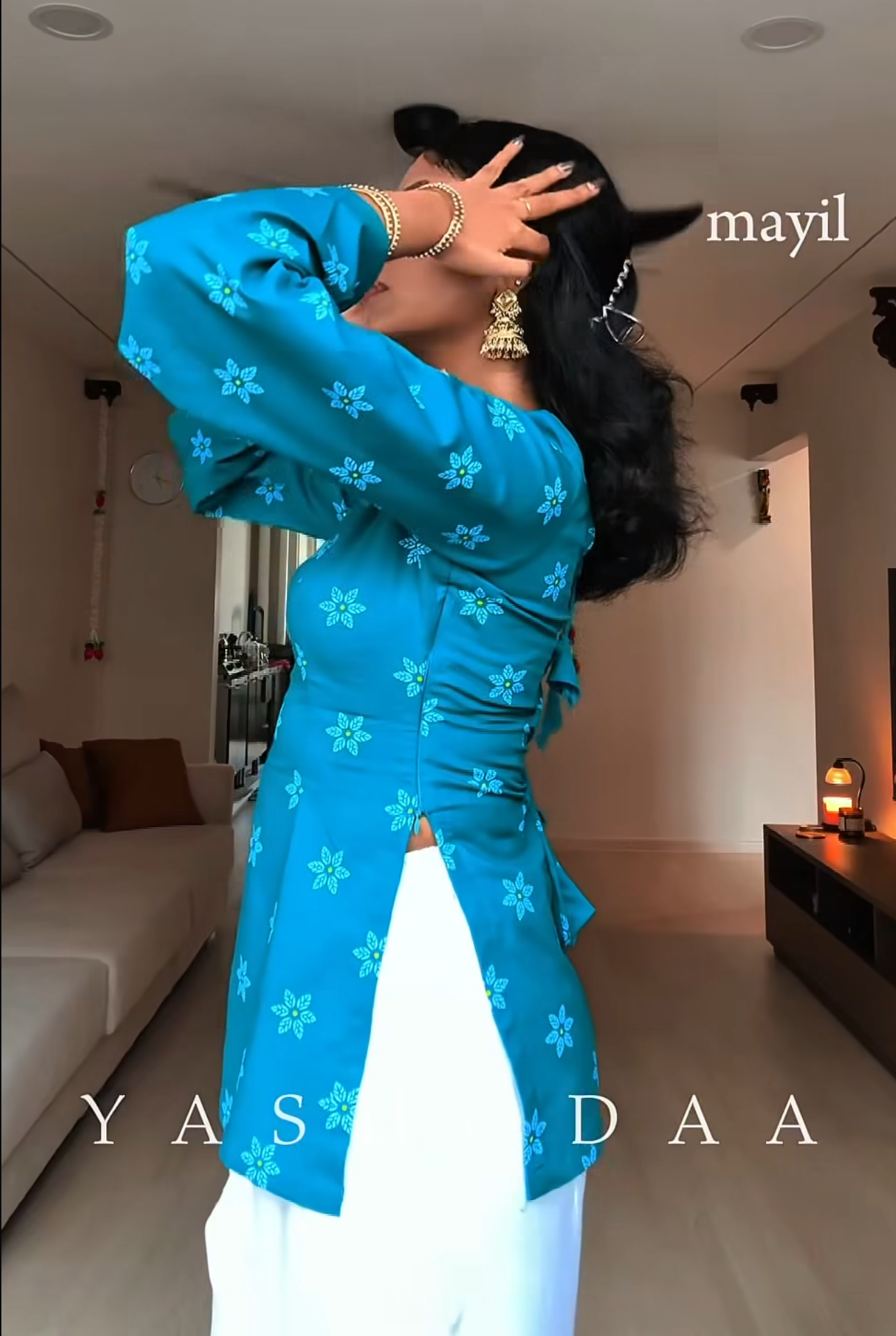 yaazhini corset in mayil