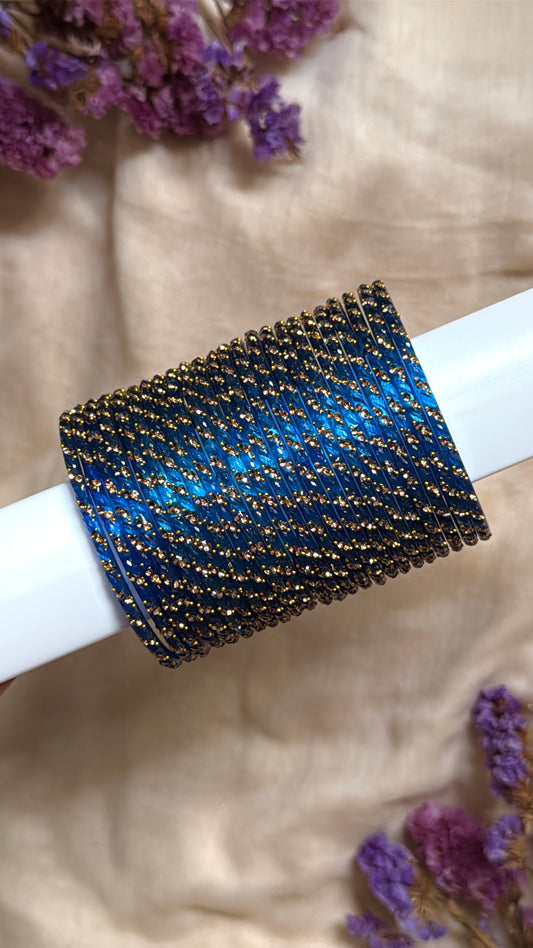 swirly in prussian blue