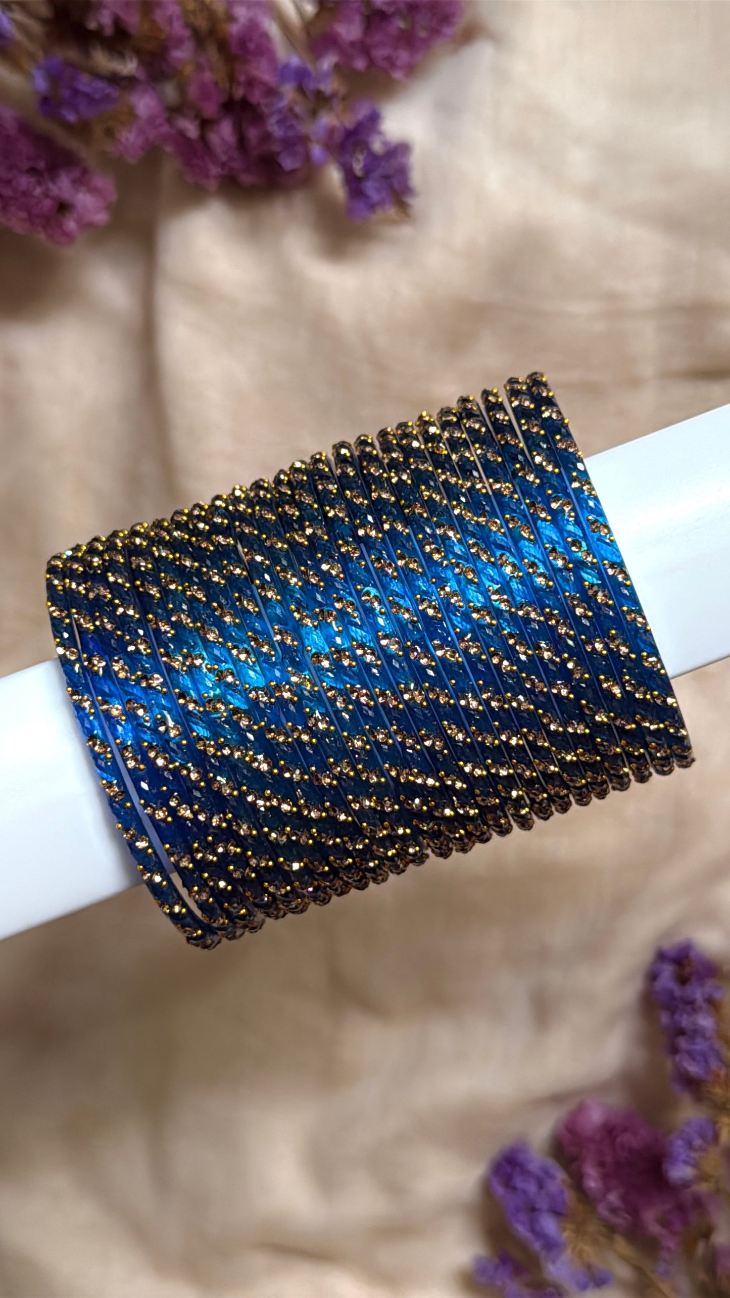 swirly in prussian blue