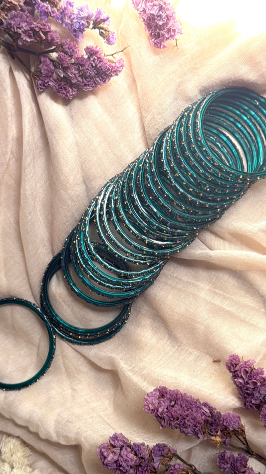 lotus in peacock blue