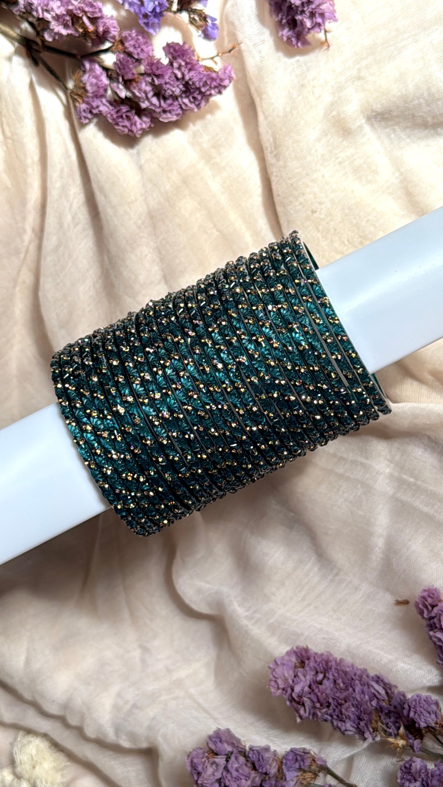 lotus in peacock blue