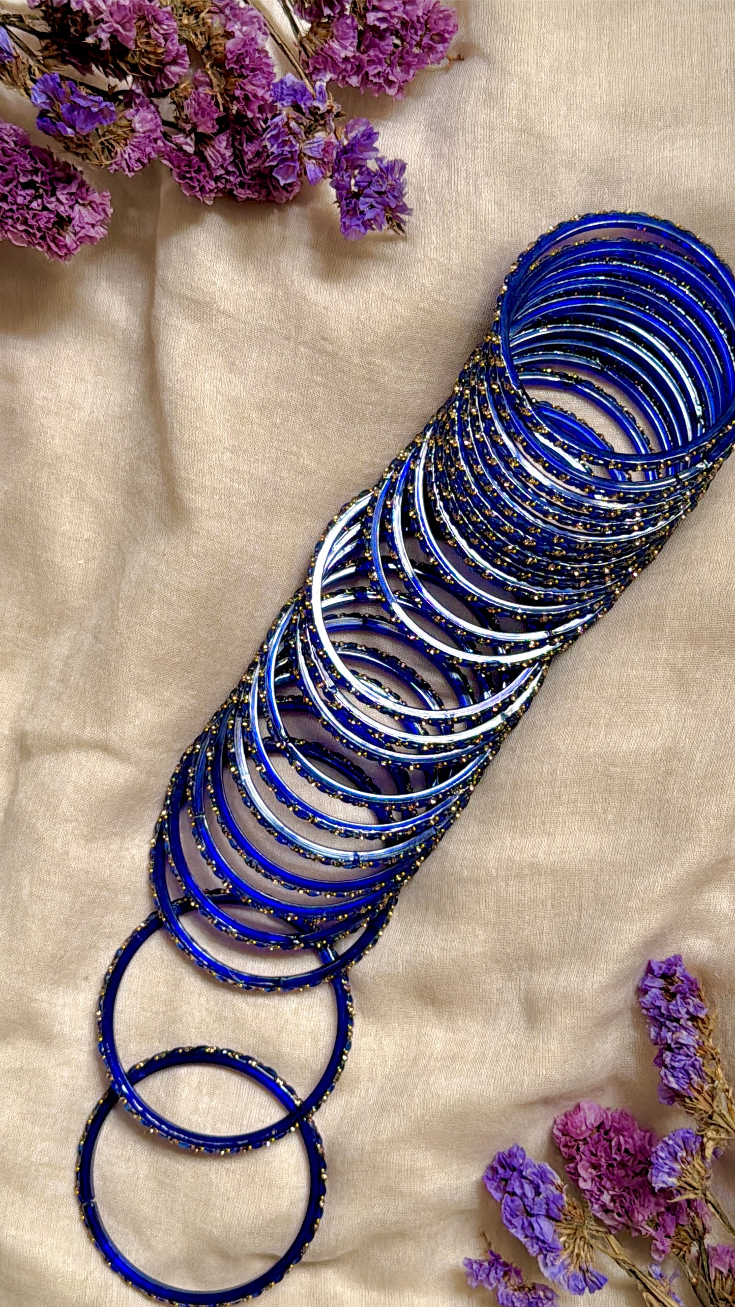 swirly in royal blue