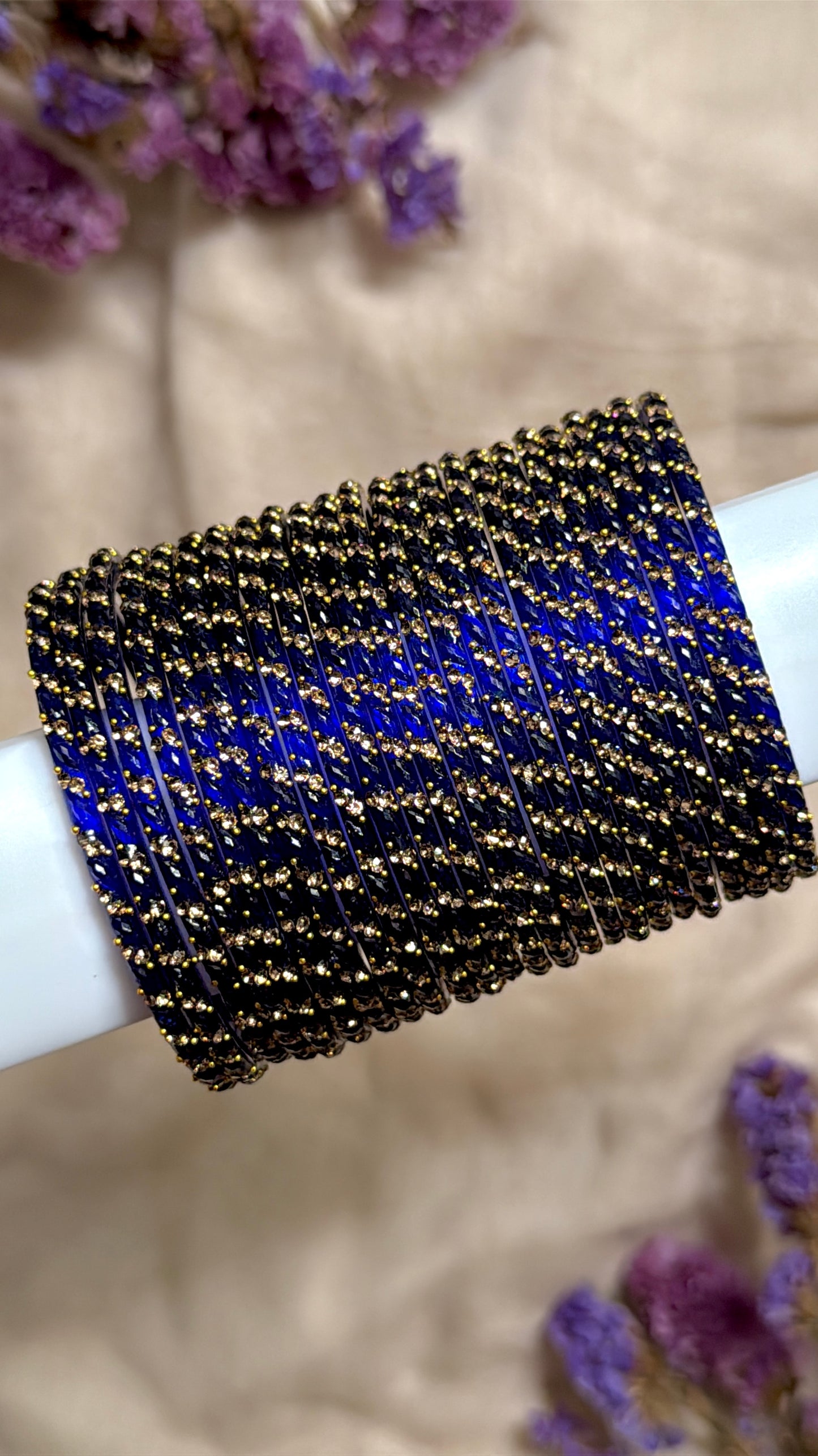 swirly in royal blue