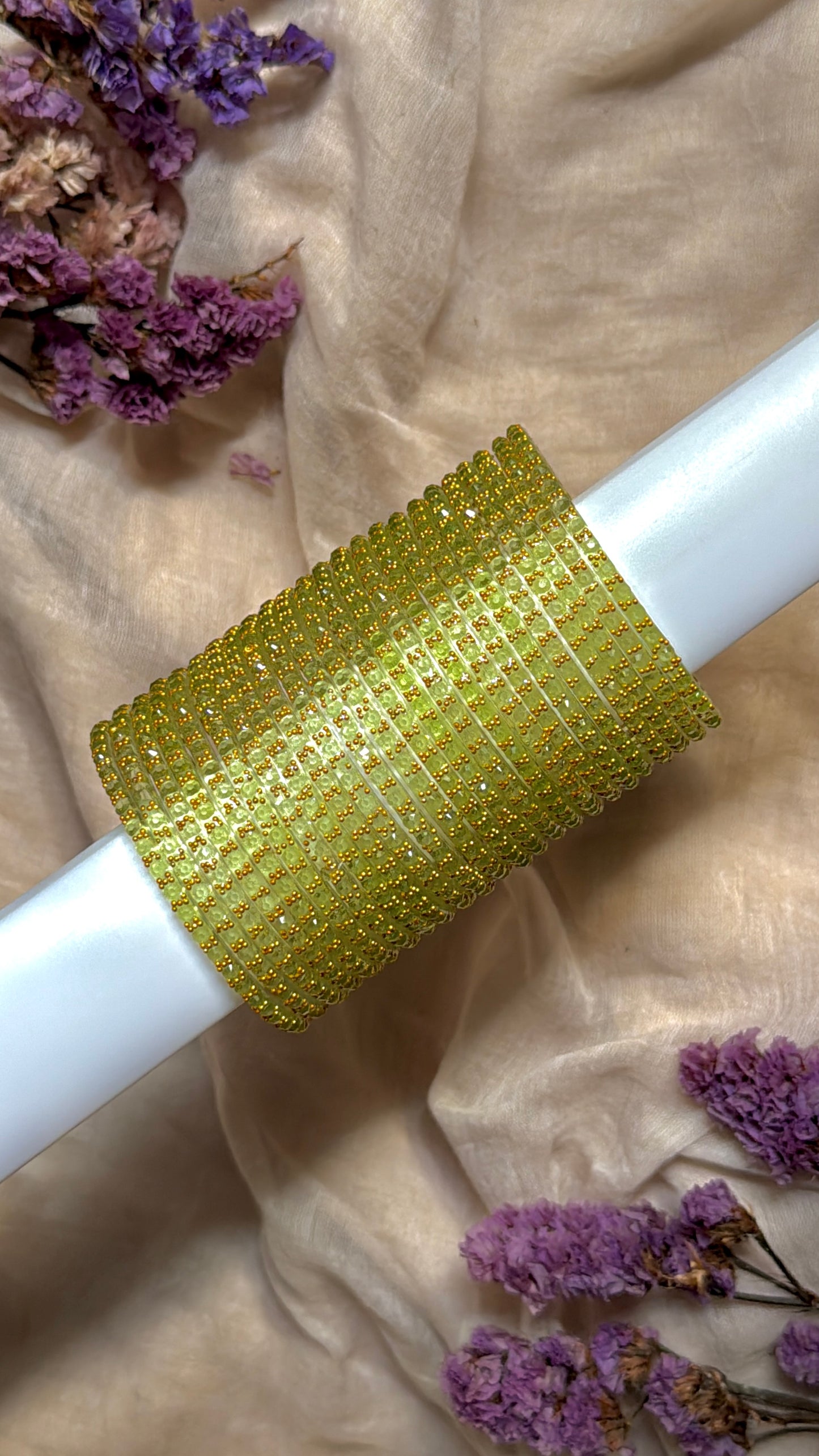 waterdrops in light green